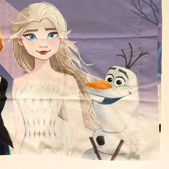 Disney Frozen 2  Pillow Case Standard Size 20" x 30" 1 Piece Pillowcase - Picture 2 of 12